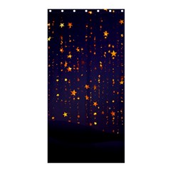 Christmas Background Star Shower Curtain 36  X 72  (stall)  by Vaneshart