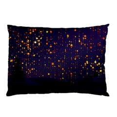 Christmas Background Star Pillow Case (two Sides) by Vaneshart