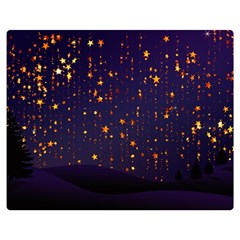 Christmas Background Star Double Sided Flano Blanket (medium)  by Vaneshart