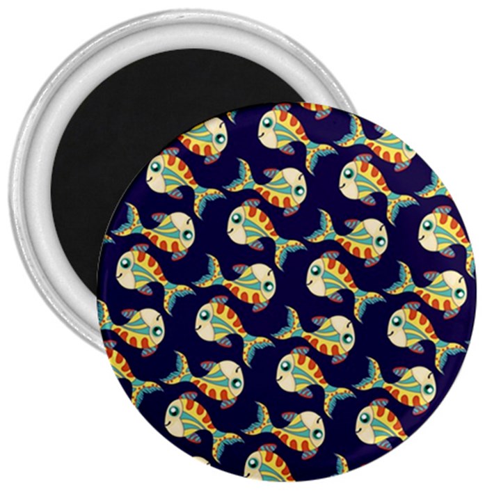 Fish Background Abstract Animal 3  Magnets