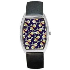 Fish Background Abstract Animal Barrel Style Metal Watch by Vaneshart