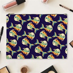 Fish Background Abstract Animal Cosmetic Bag (xl) by Vaneshart