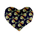 Fish Background Abstract Animal Standard 16  Premium Heart Shape Cushions Front