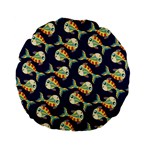 Fish Background Abstract Animal Standard 15  Premium Flano Round Cushions Front