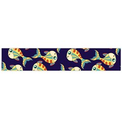 Fish Background Abstract Animal Large Flano Scarf  by Vaneshart