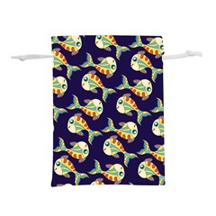 Fish Background Abstract Animal Lightweight Drawstring Pouch (s) by Vaneshart