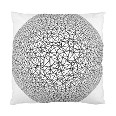 Triangle Poly Low Poly Background Standard Cushion Case (one Side) by Vaneshart