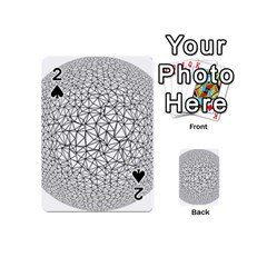 Triangle Poly Low Poly Background Playing Cards 54 Designs (mini) by Vaneshart