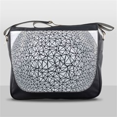 Triangle Poly Low Poly Background Messenger Bag by Vaneshart