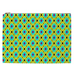 Pattern Tiles Square Design Modern Cosmetic Bag (xxl) by Vaneshart