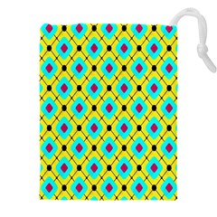 Pattern Tiles Square Design Modern Drawstring Pouch (4xl)