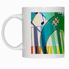 Music Piano Treble Clef Clef White Mugs by Vaneshart