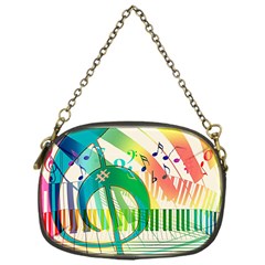 Music Piano Treble Clef Clef Chain Purse (one Side) by Vaneshart