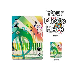 Music Piano Treble Clef Clef Playing Cards 54 Designs (mini) by Vaneshart