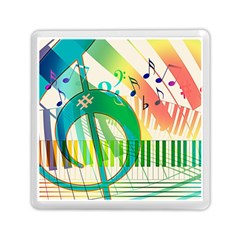 Music Piano Treble Clef Clef Memory Card Reader (square) by Vaneshart