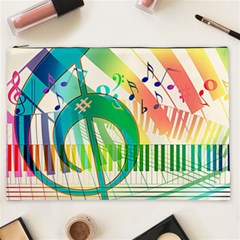 Music Piano Treble Clef Clef Cosmetic Bag (xxl) by Vaneshart