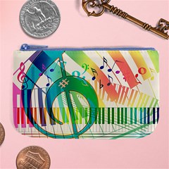 Music Piano Treble Clef Clef Large Coin Purse by Vaneshart