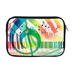 Music Piano Treble Clef Clef Apple Macbook Pro 17  Zipper Case by Vaneshart