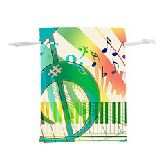 Music Piano Treble Clef Clef Lightweight Drawstring Pouch (m) by Vaneshart