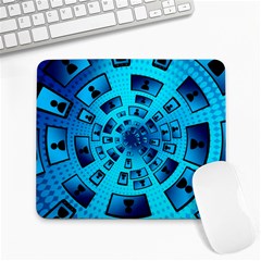 Social Media Smartphone Monitor Large Mousepads by Vaneshart