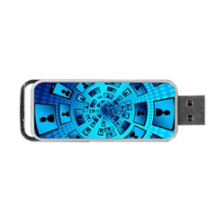 Social Media Smartphone Monitor Portable Usb Flash (two Sides) by Vaneshart