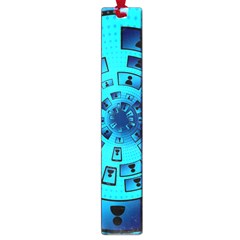 Social Media Smartphone Monitor Large Book Marks by Vaneshart