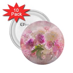 Nature Landscape Flowers Peonie 2 25  Buttons (10 Pack)  by Vaneshart