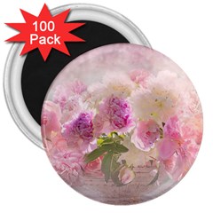 Nature Landscape Flowers Peonie 3  Magnets (100 Pack) by Vaneshart