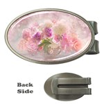 Nature Landscape Flowers Peonie Money Clips (Oval)  Front