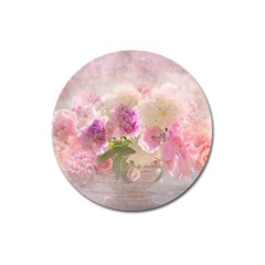 Nature Landscape Flowers Peonie Magnet 3  (round) by Vaneshart