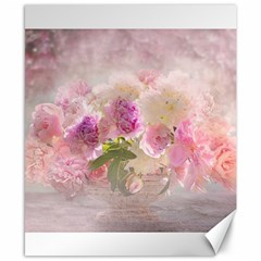 Nature Landscape Flowers Peonie Canvas 8  X 10  by Vaneshart