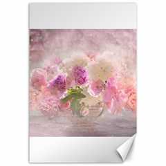 Nature Landscape Flowers Peonie Canvas 24  X 36  by Vaneshart