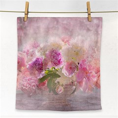 Nature Landscape Flowers Peonie Face Towel by Vaneshart