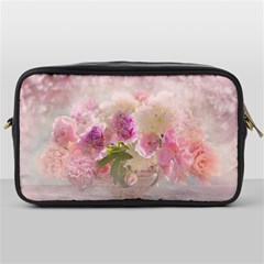 Nature Landscape Flowers Peonie Toiletries Bag (one Side) by Vaneshart