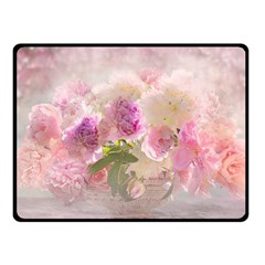 Nature Landscape Flowers Peonie Fleece Blanket (small) by Vaneshart