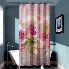 Nature Landscape Flowers Peonie Shower Curtain 36  X 72  (stall)  by Vaneshart