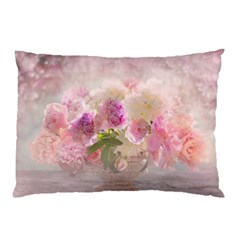 Nature Landscape Flowers Peonie Pillow Case (two Sides) by Vaneshart