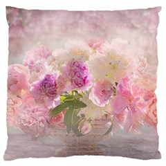 Nature Landscape Flowers Peonie Standard Flano Cushion Case (one Side) by Vaneshart