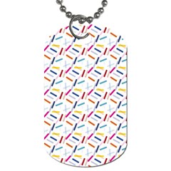 Sprinkles Flat Design Patter Food Dog Tag (two Sides) by Vaneshart