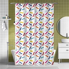 Sprinkles Flat Design Patter Food Shower Curtain 48  X 72  (small)  by Vaneshart