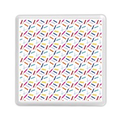 Sprinkles Flat Design Patter Food Memory Card Reader (square) by Vaneshart