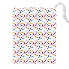 Sprinkles Flat Design Patter Food Drawstring Pouch (4xl)