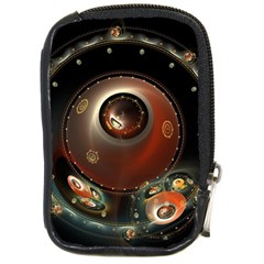 Pattern Background Swinging Design Compact Camera Leather Case by Vaneshart