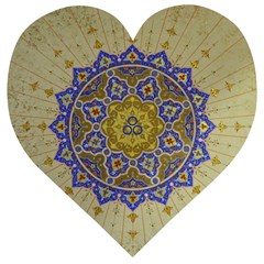 Image Star Pattern Mosque Tashkent Wooden Puzzle Heart by Vaneshart