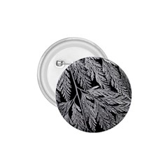 Fern Leaves Foliage Black And White 1 75  Buttons by Vaneshart