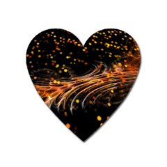 Abstract Background Particles Wave Heart Magnet by Vaneshart