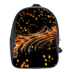 Abstract Background Particles Wave School Bag (large) by Vaneshart