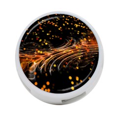 Abstract Background Particles Wave 4-port Usb Hub (two Sides) by Vaneshart