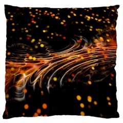 Abstract Background Particles Wave Large Cushion Case (two Sides) by Vaneshart