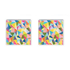 Abstract Background Colorful Cufflinks (square) by Vaneshart